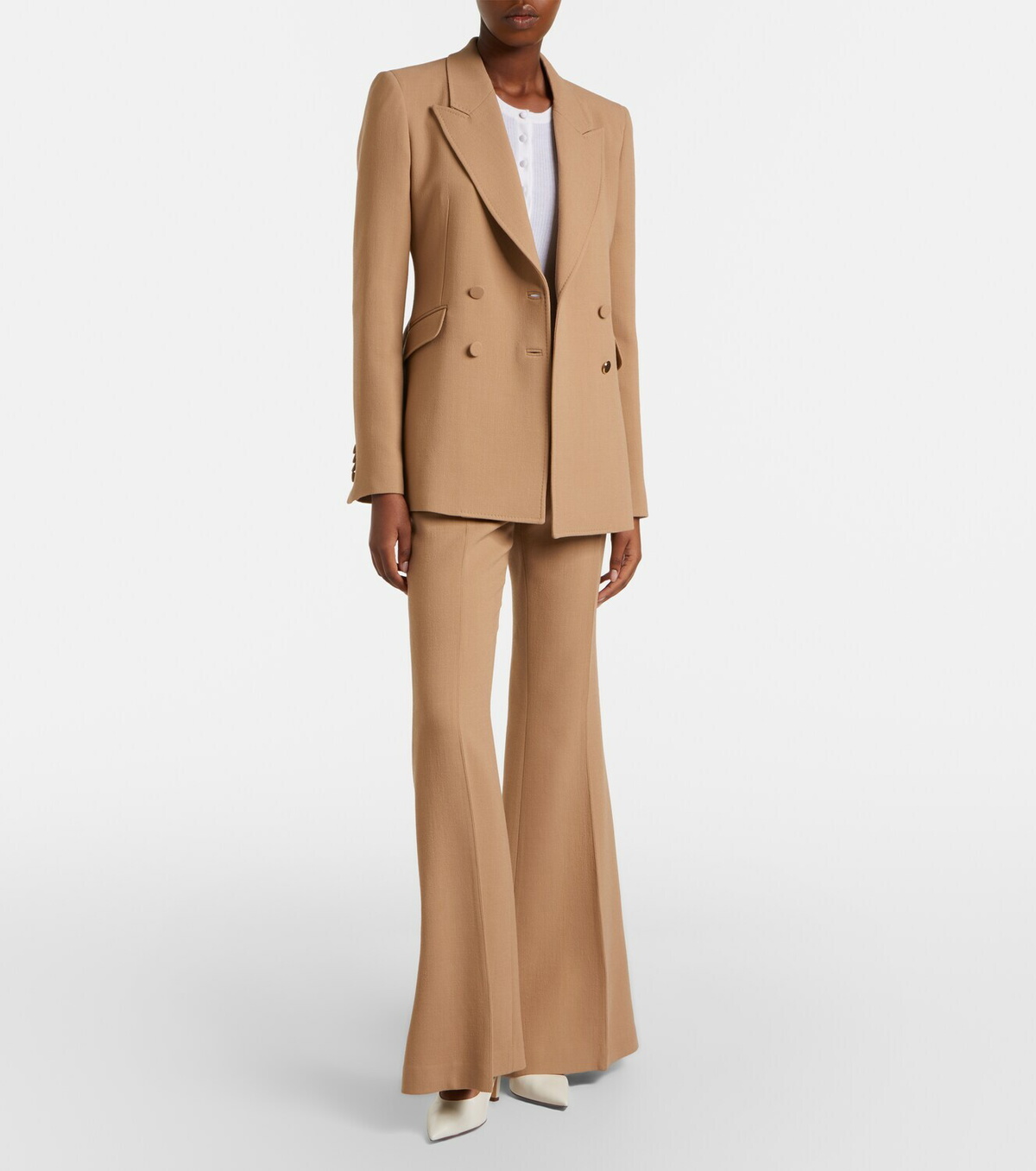 Gabriela Hearst Rhein virgin wool flared pants