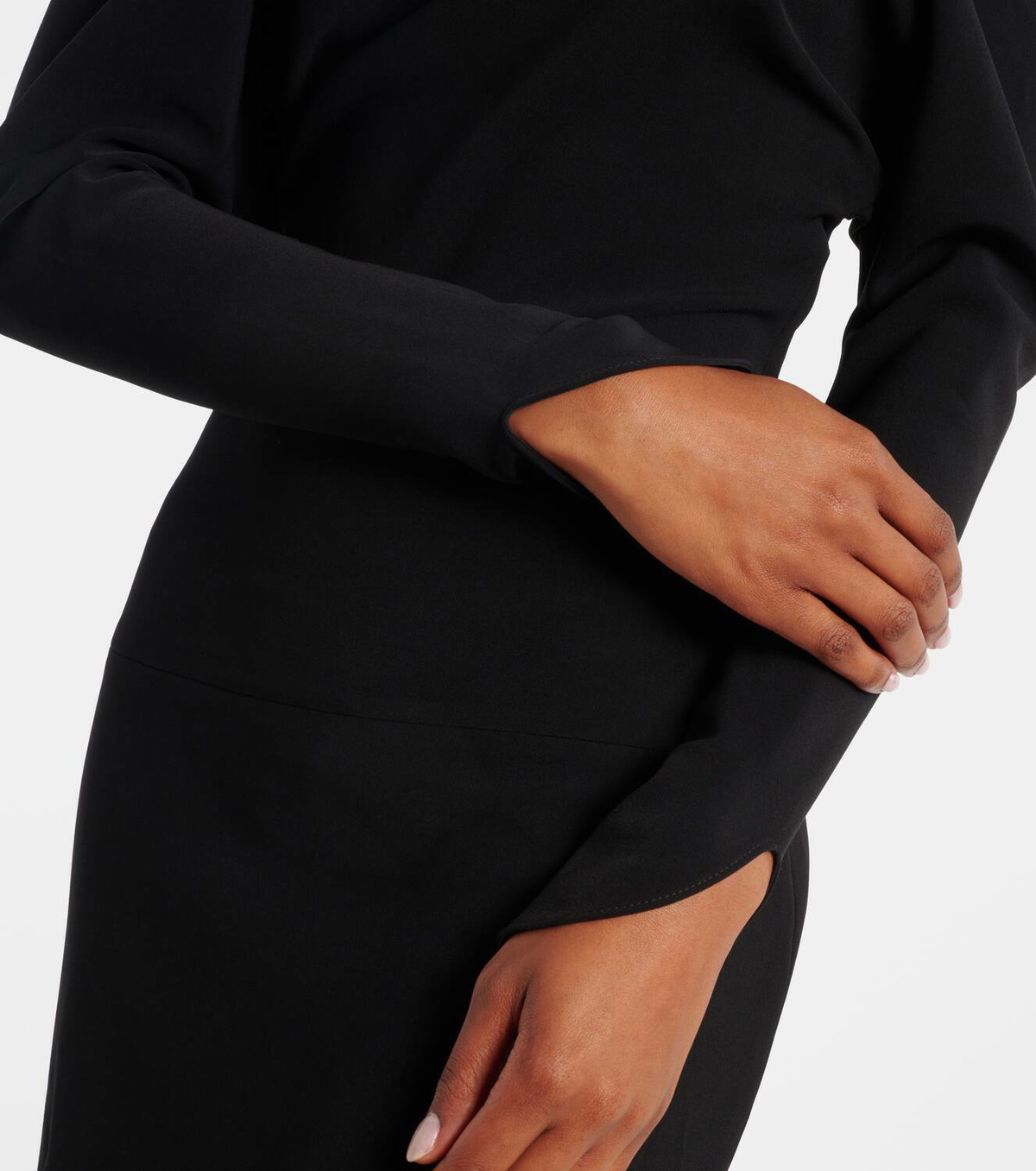 Courrèges Circle open-back high-neck gown
