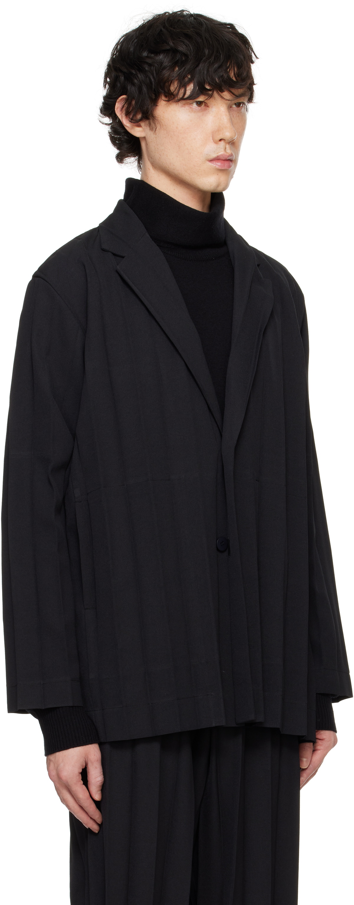 Homme plissé 2025 ベスト 2 ブラック HP53JK073 HOMME PLISSÉ ISSEY MIYAKE SPRING SUMMER 2025 COLLECTION 25