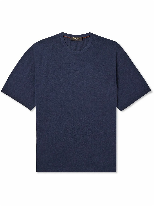 Photo: Loro Piana - Bay Cotton T-Shirt - Blue