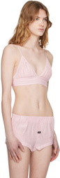 OPEN YY Pink Crinkled Bralette