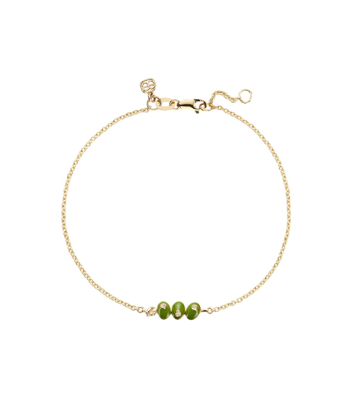 Photo: Sydney Evan Martini Olives 14kt gold bracelet with sapphires