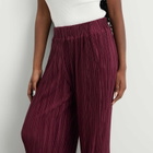 4th & Reckless Women's Plisse Trousers in Burgundy