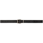 Lemaire Black Thin Leather Belt