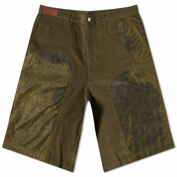 Photo: Andersson Bell Men's Corduroy Panel Shorts in Khaki
