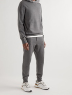 Ralph Lauren Purple label - Cotton-Blend Jersey Hoodie - Gray