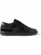 Givenchy - Suede-Trimmed Leather Sneakers - Black