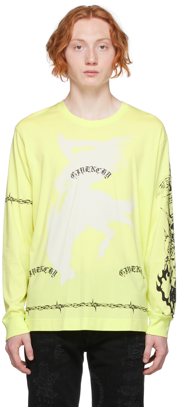 Givenchy Yellow Long Sleeve T-Shirt Givenchy