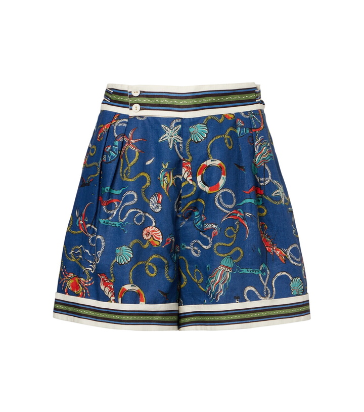 Photo: Alémais Cove printed linen shorts