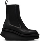 Rick Owens Black Temple Low Factory Beatle Chelsea Boots