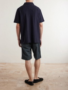 Paul Smith - Organic Herringbone Cotton-Piqué Polo Shirt - Blue