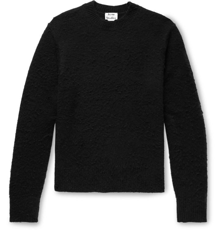 Photo: Acne Studios - Peele Wool and Cashmere-Blend Sweater - Black