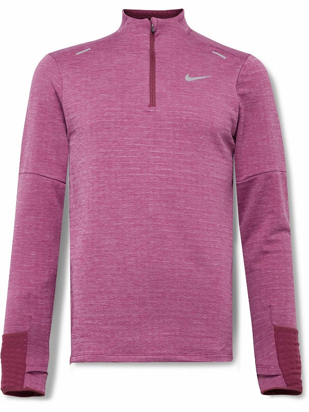Photo: Nike Running - Repel Element Therma-FIT Half-Zip Running Top - Pink