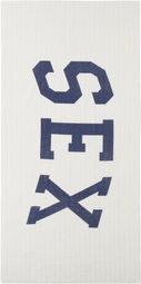 Carne Bollente Off-White 'Game On, Clothes Off' Bath Towel