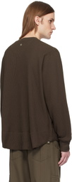 Omar Afridi Brown Henry Neck Henley