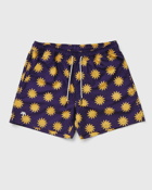Oas Sunday Sun Swim Shorts Purple|Yellow - Mens - Swimwear