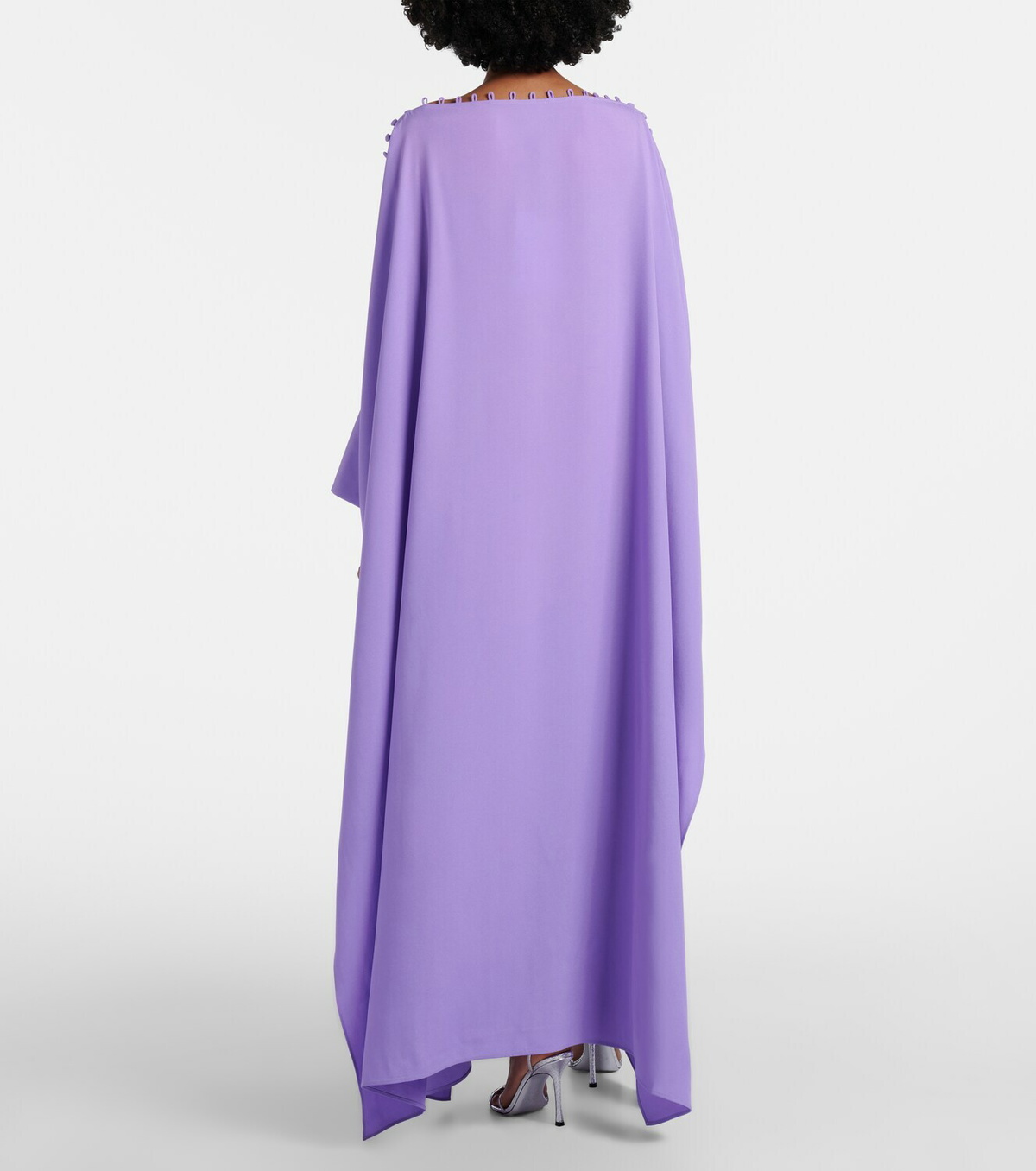 Taller Marmo Mila off-shoulder crêpe cady kaftan