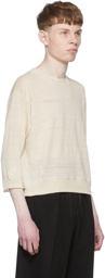 Maison Margiela Off-White Linen Sweater