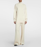 The Row Delphine silk and cotton sweatpants