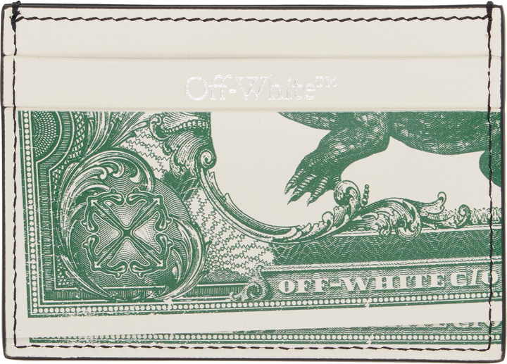 Photo: Off-White Off-White & Green Off Currency Card Holder