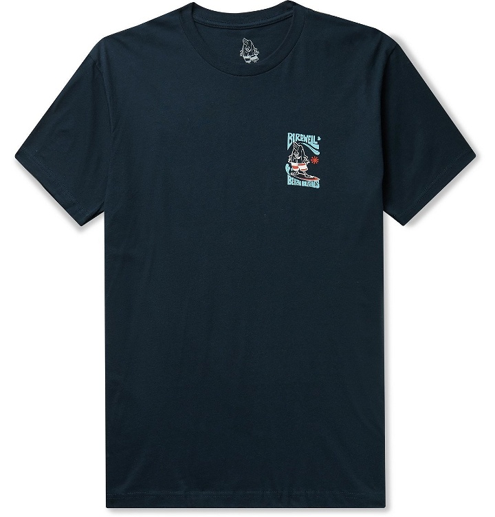 Photo: Birdwell - Logo-Print Cotton-Jersey T-Shirt - Blue