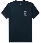 Birdwell - Logo-Print Cotton-Jersey T-Shirt - Blue