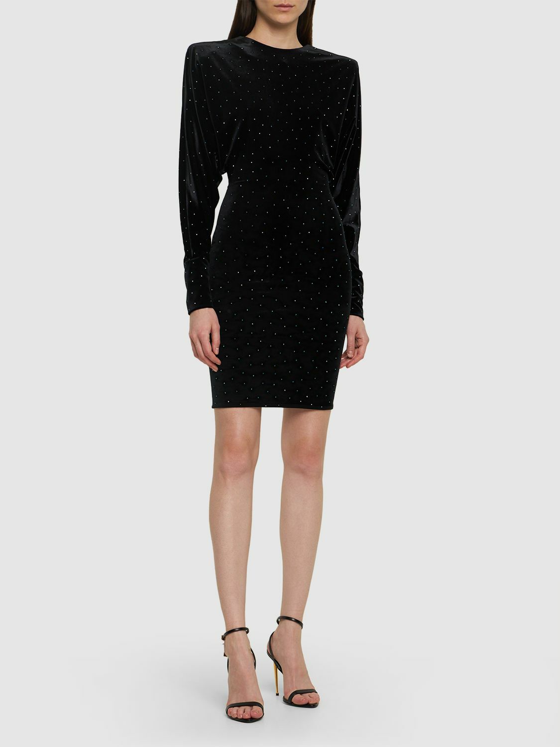 alexandre vauthier black velvet dress Trapeze Linen Dress VICTORIA In Black – DailyLinen main image 1