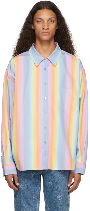 Photo: Martine Rose Multicolor Rainbow Stripe Shirt