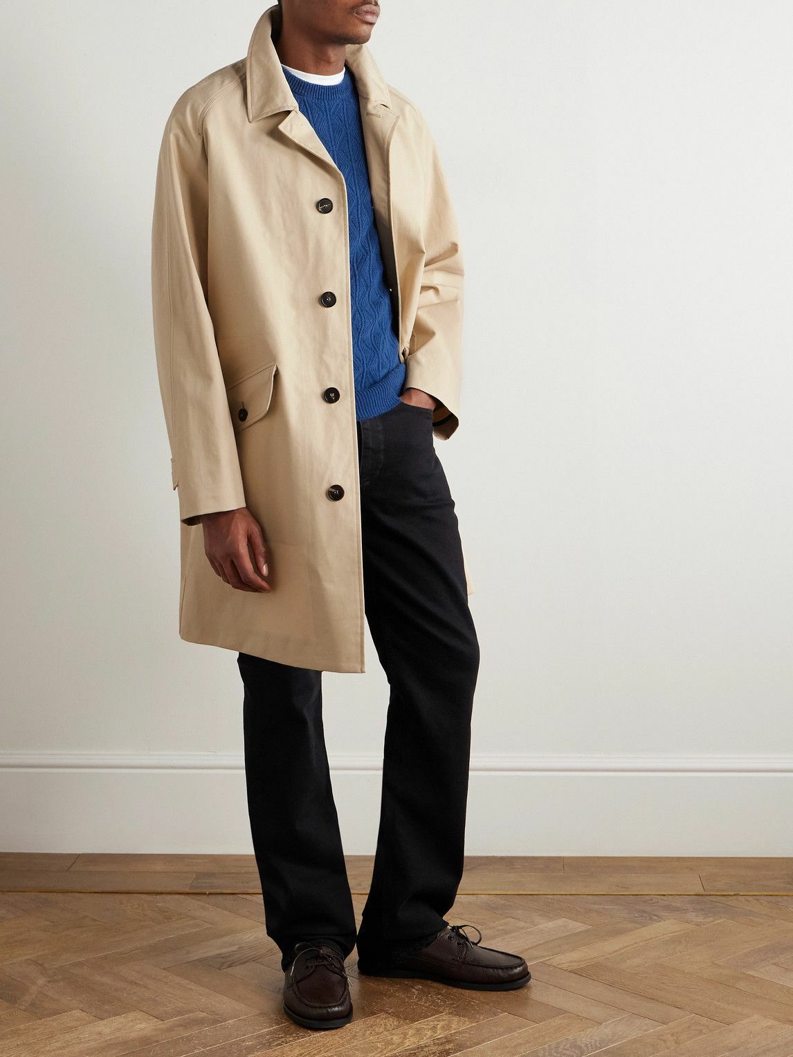 Incotex - TeknoSartorial Coated-Cotton Coat - Neutrals