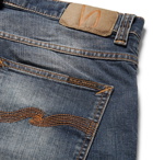 Nudie Jeans - Grim Tim Slim-Fit Organic Stretch-Denim Jeans - Mid denim