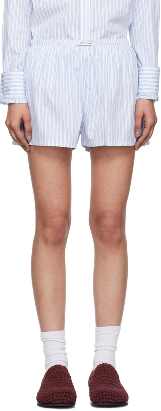Photo: Carter Young SSENSE Exclusive Blue Shorts