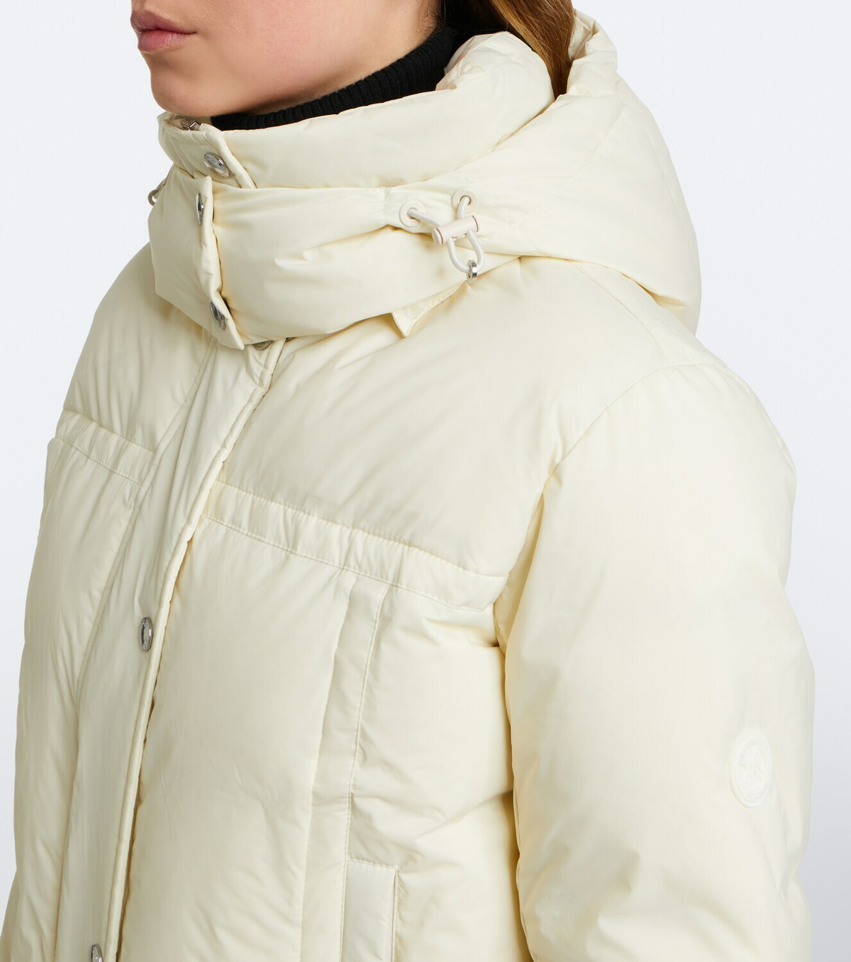 Yves Salomon Shearling-trimmed hooded down ski jacket