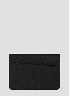 Logo Stitch Card Holder in Black