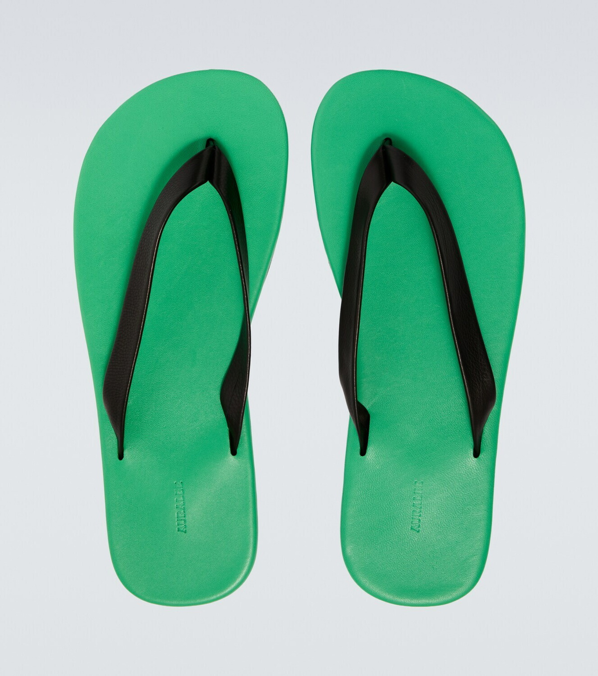 Auralee Leather thong sandals