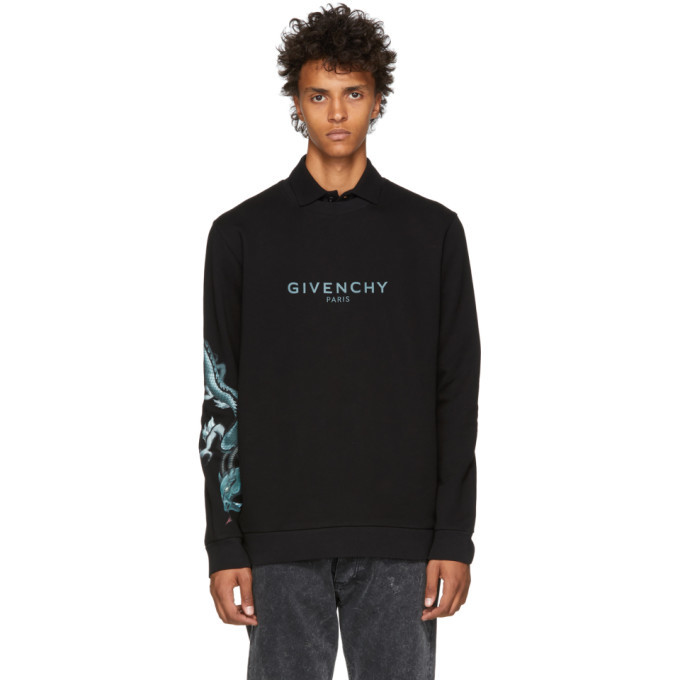 Photo: Givenchy Black Capricorn Dragon Logo Sweatshirt