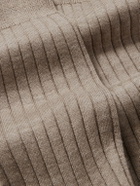 Falke - No 2 Ribbed Cashmere-Blend Socks - Neutrals