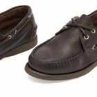 Paraboot Women's Barth Leather Boat Shoe in Brown