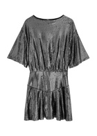 Free People Manuka Sequin-embellished Tulle Mini Dress Silver