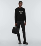 Prada Monolith brushed leather derby shoes