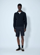 Margaret Howell High Neck Wool Zip Sweater