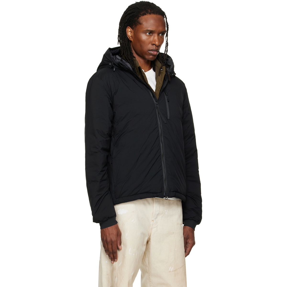 Canada Goose Black Lodge Hoodie Down Jacket