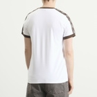 Umbro Men's Taped T-Shirt in Brilliant White/Demitasse