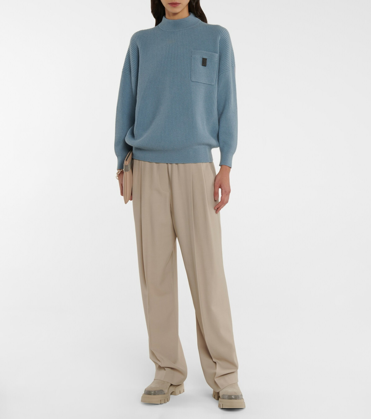 Pantalon Brunello Cucinelli - Laine - Taille S - Vintage Old Money - Parfait état