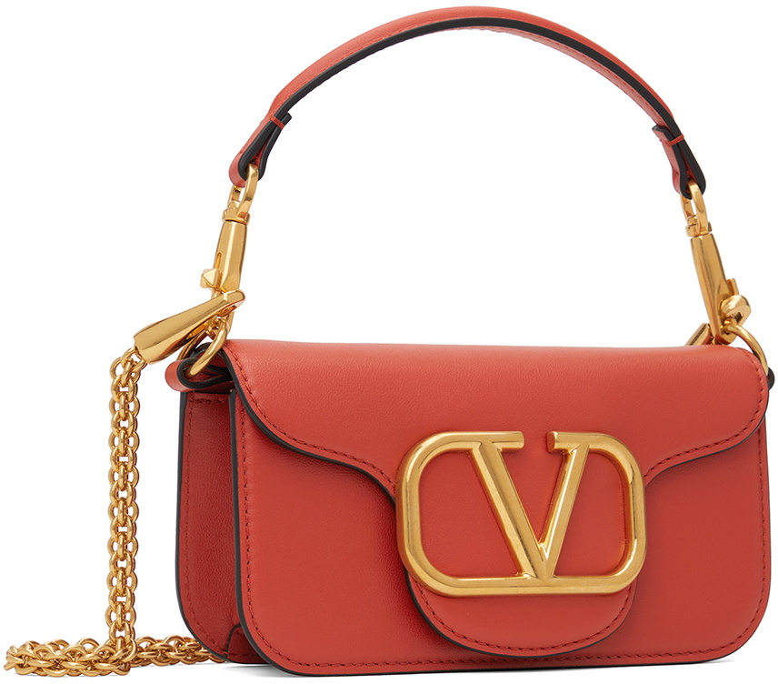 ハンドバッグ VALENTINO GARAVANI 'Loco' handbag Orange 4W2B0M94NYT Valentino Garavani Orange Locò Small Calfskin Bag Valentino