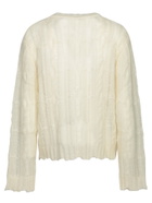 Séfr Gilberto Textured Knit White Sweater