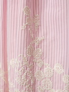 ELIE SAAB - Embroidered Poplin Midi Skirt