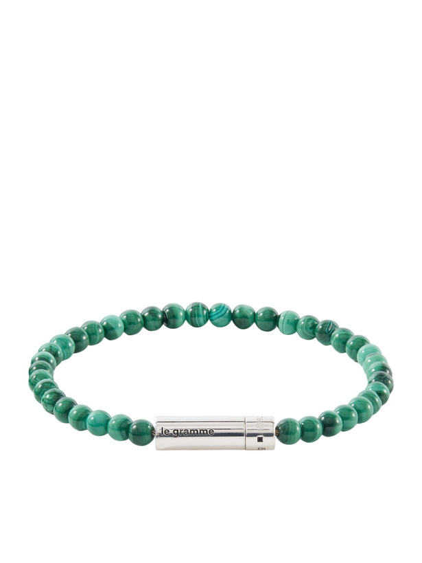 Photo: le gramme - 11g Malachite Beads Bracelet - Green