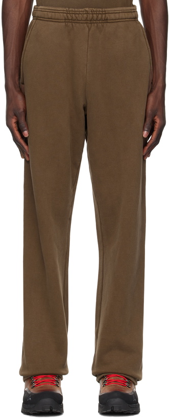 Photo: Entire Studios Brown Straight-Leg Sweatpants