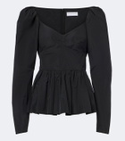 Stella McCartney Peplum taffeta top