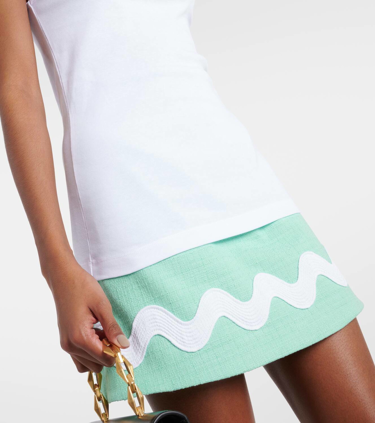 Patou Logo cotton jersey tank top